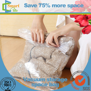 Mano roll up ziplock para maletas de viaje bolsa de viaje ropa de ahorro de espacio portable hermética de plástico del oem - Product Image 3