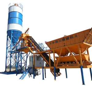 Ready mixed yhzs35 mini mobile concrete batching plant price in pakistan ready made concrete plant