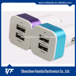 ABS + PC + Alliage D'aluminium CE ROHS FCC double usb voiture <span class=keywords><strong>chargeur</strong></span> de <span class=keywords><strong>batterie</strong></span> - Product Image 4