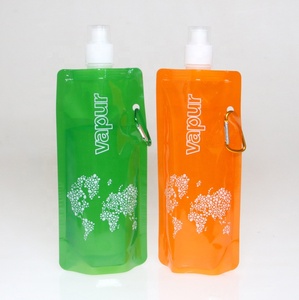 With Carabiner Easy Carry Plastic Drinking Spout Sport Water Bags
