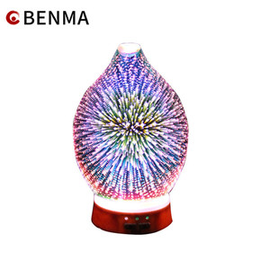 Thủy tinh xinh đẹp thiết kế hương thơm khuếch tán tạo độ ẩm + thì thầm, yên tĩnh siêu âm mát mist tạo độ ẩm - Product Image 5