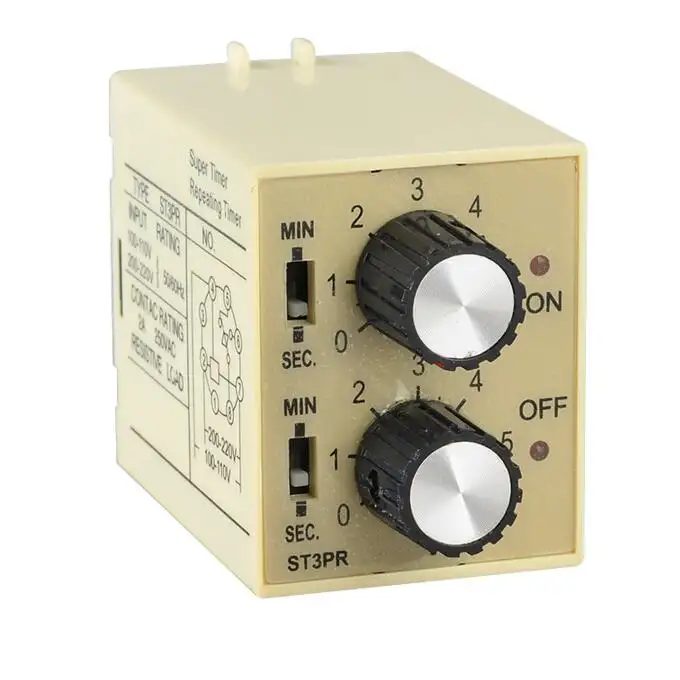 ST3PR tempo elettrico Contatore Elettronico timer digitale relè con zoccolo di base