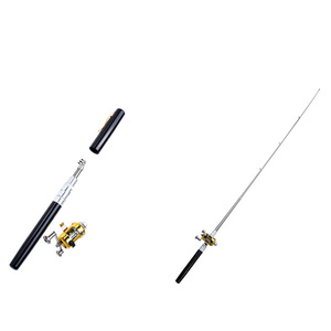 <span class=keywords><strong>Ensemble</strong></span> <span class=keywords><strong>canne</strong></span> à pêche télescopique <span class=keywords><strong>et</strong></span> <span class=keywords><strong>moulinet</strong></span> FISHGANG OEM, mini <span class=keywords><strong>canne</strong></span> à pêche télescopique de poche portable en aluminium de 1 m - Product Image 1