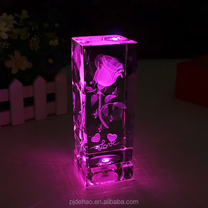Hình Ảnh 3D Laser Khắc Khối Bình Pha Lê Với Đế Đèn <span class=keywords><strong>LED</strong></span> - Product Image 4