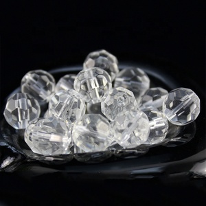 Großhandel dekorative Perlen Vorhänge 6mm runde Glasperlen Kristall perlen transparente natürliche Schmuck Geschenk verpackung Volkskunst - Product Image 4
