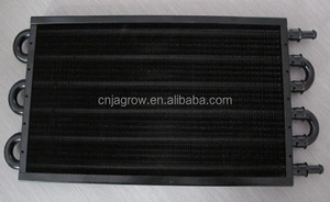 Bộ Làm Mát Dầu Truyền Động Nặng Bằng Nhôm Chất Lượng Cao 6 Hàng Màu Đen, Ống Và Bộ Làm Mát Dầu Vây - Product Image 5