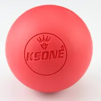 KSONE-pelota de masaje de Lacrosse para Pilates, Logo personalizado, láser, grabado, goma Natural, gran oferta, Amazon