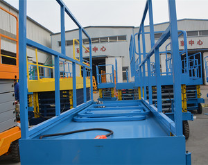 Angkat gunting hidrolik seluler kualitas baik baru dengan ukuran meja 2100x1230mm asli Shandong untuk operasi ketinggian tinggi - Product Image 5