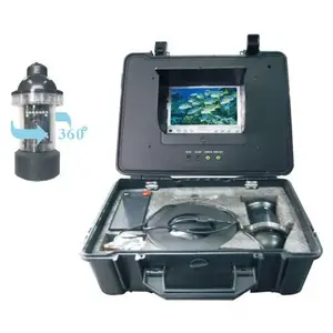 20 米电缆水下钓鱼摄像机 600tvl CCD 360 度视图遥控 7 英寸液晶显示器