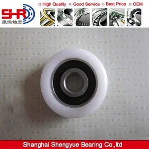 KLRZ12*41*16-2RSR spherical track roller rubber seal nylon plastic tyre bearing 6201-2rs