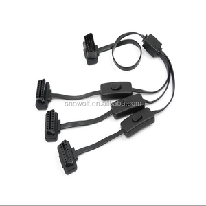 Kabel Ekstensi Splitter OBD2 16Pin OBDSpace, Kabel Y Dual Female Male J1962M 2-J1962F, Konduktor Tembaga Murni PVC - Product Image 4