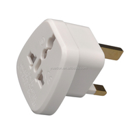 Adaptateur de voyage YDS-7 US/EU/AUS vers UK 13A avec chargeur de prise, prise universelle en cuivre massif, obturateur de sécurité intégré