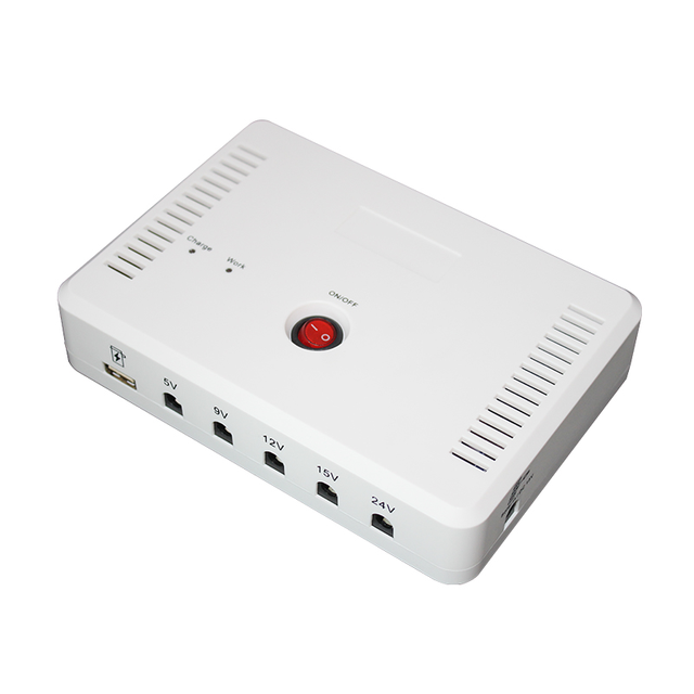 SKE Mini UPS 5v/9v/12v 2a 15v/24v 1a Power Supply 12v Input Mini Ups With Solar Panel Charging