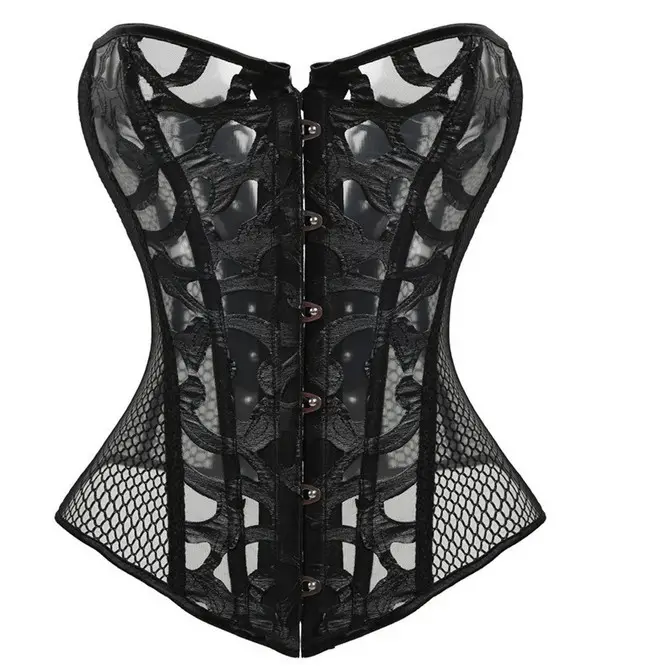 Fashion Sexy Bra Lace black Corset top waist trainer for women