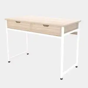 Einfacher Schreibtisch Home Office Möbel Einfach zu montieren der Tisch Stahl Holz Büro Schreibtisch Student Study Table