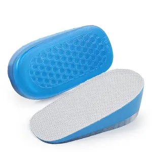 Palmilhas gel para aumento de altura, palmilhas de 1.5cm-3.5cm para aumento de altura, palmilhas de silicone para homens e mulheres