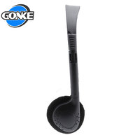 Casque DJ filaire stéréo de qualité supérieure promotionnel Casque jetable de la compagnie aérienne de musique basse