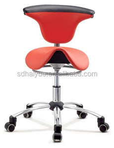 Chaise d'assistant dentaire en cuir PU avec accoudoirs pivotants, chaise dentaire roulante, <span class=keywords><strong>tabouret</strong></span> ergonomique pivotant pour <span class=keywords><strong>dentiste</strong></span> avec dossier - Product Image 4