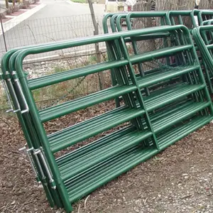 2021 Factory Sale Black or Green Livestock Hog Cattle Goat Panels / Feedlot Panels