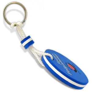 Kunden spezifische innovative ovale EVA-Schwamms chl üssel anhänger mit schwimmendem Schlüssel
