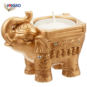 resina fashioncraft buena suerte elefante vela té luz titular gracias regalos India regalos de boda para los huéspedes - Product Image 5