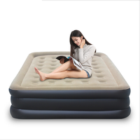 Matelas Gonflable en Chlorure de Polyvinyle, Lit d'Appoint Confortable et Floqué pour Grand Lit (Queen Size) - Style Tendance