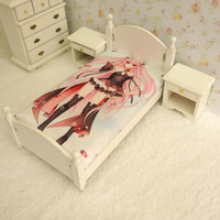 Vente en gros de draps et de couettes personnalisés bon marché Anime Linge de lit simple style uni 100% polyester lavable