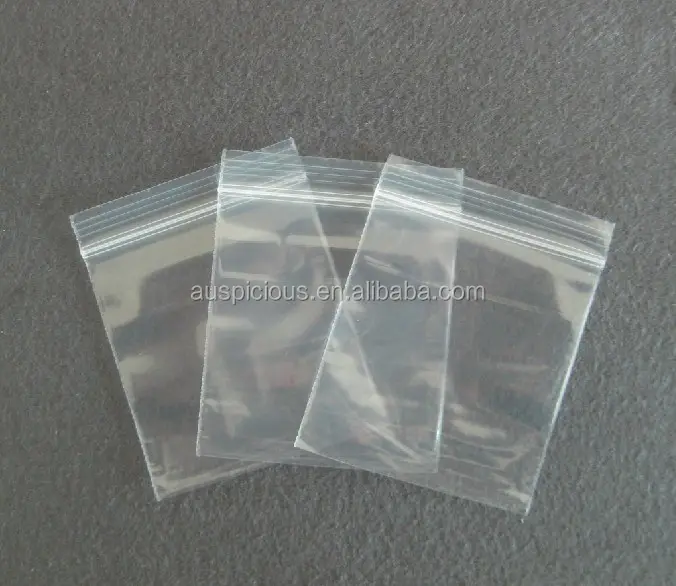 Without logo druck PE zip-lock beutel self sealing streifen kunststoff tasche