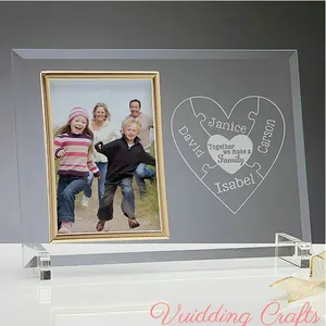 独特婚礼纪念品的印刷图片亚克力玻璃相框