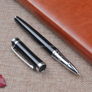 Chất lượng cao cho Thế Kỷ JS-225 Quà tặng khuyến mãi kim loại màu đen bóng bút với khắc logo 1.0 mét chiều rộng bằng văn bản - Product Image 3