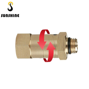 High <strong>Pressure</strong> 360 Degree Pivoting <strong>Connector</strong> Brass <strong>Swivel</strong> Adapter <strong>Pressure</strong> <strong>Washer</strong> Hose Thread Adapter