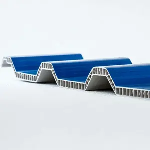 PVC hollow sheet/double corrugated roof/pvc twin wall hollow double corrugated roof