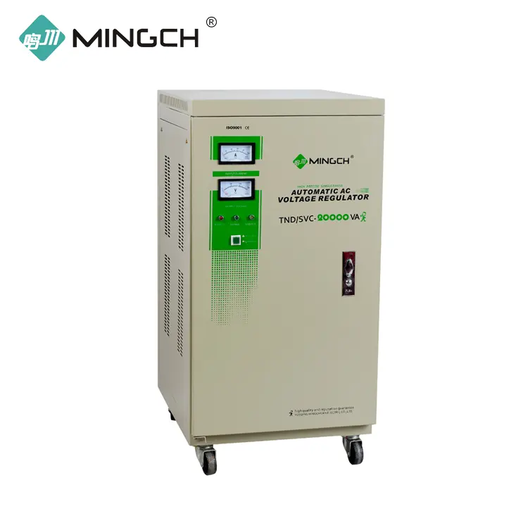 MINGCH High Quality TND / SVC Series 220V 20Kva Single Phase Ac Automatic Voltage Regulator Stabilizers