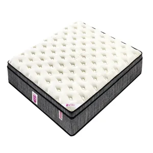 Hot selling kokosvezel koningin matras traagschuim matras met lente