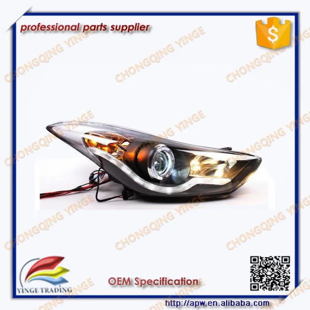 Bán buôn Đèn Chạy Ban Ngày Đèn Pha Led cho Hyundai Elantra 2012-2014 Avante MD