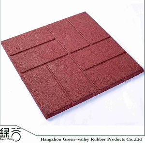 المزدوج سطح حديقة فناء DIY بلاط من القرميد 16 بوصة مربع الطوب الأرضيات في الهواء الطلق - Product Image 5