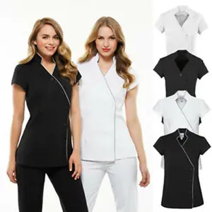 Personnaliser Mesdames Tunique Multi Couleurs Spa Vêtements Salon Uniforme