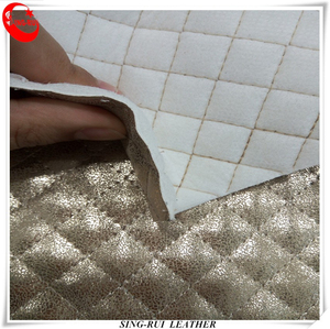 Déjoué Motif Broderie Produits PU Composite En Cuir Faire des Bottes Chaussures - Product Image 1