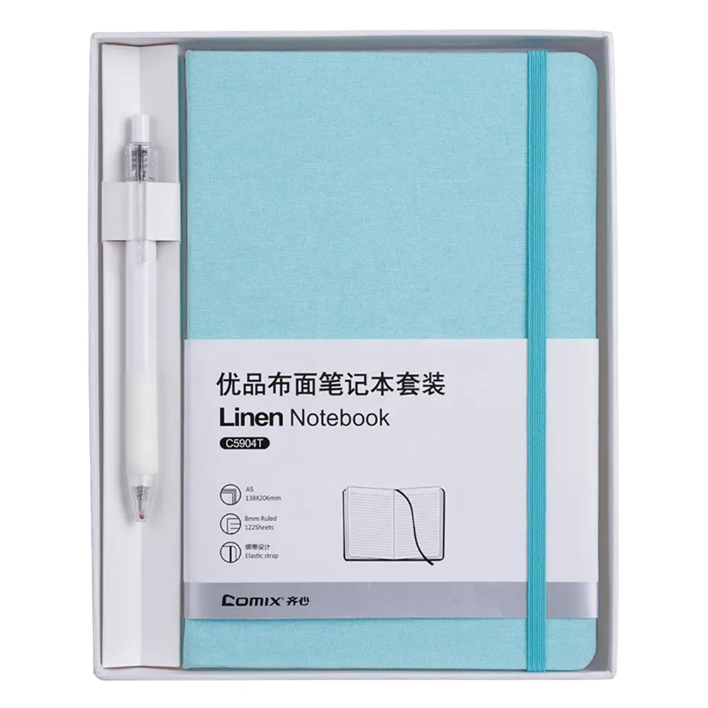 Comix A5 122 Lembar Notebook Kain Premium Dapat Disesuaikan