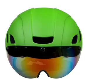 自行车头盔与可移动的磁性护目镜遮阳山地自行车头盔成人自行车头盔男子女性青年