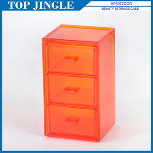 Mallette de rangement classique à quatre tiroirs avec bouton incrusté de diamants - Product Image 4