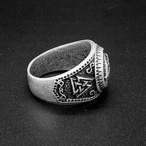 BC002 HuiLin de plata de la joyería eslava anillo dominante de accesorios de los hombres, anillo de - Product Image 2