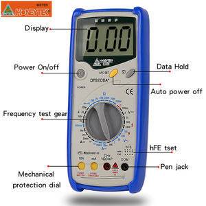 DT9208A + Ucuz Multimetre Metre cihazı Akım AC/DC Gerilim Direnç Kapasite Frekans Sıcaklık Test Cihazı - Product Image 2