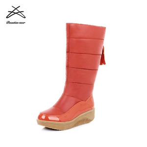2018 nuovo design stivali da neve impermeabili scarpe da <span class=keywords><strong>donna</strong></span> caldi stivali invernali alla caviglia - Product Image 3