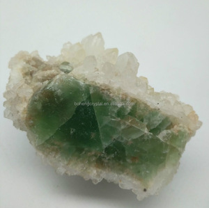 Precio barato roca natural verde fluorita cristal Cluster cuarzo piedra áspera espécimen mineral para la materia prima - Product Image 4