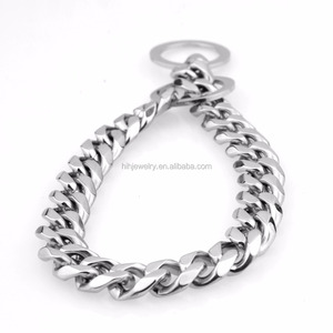 Rvs Cubaanse Choke Halsband 15mm Breed Zware 12-36 "18 inch - Product Image 4