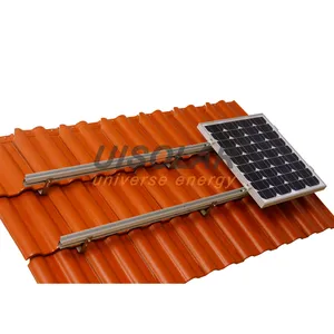 Estructura de montaje de techo PV para el hogar, sistema de montaje de panel solar de 5kw y 10kw