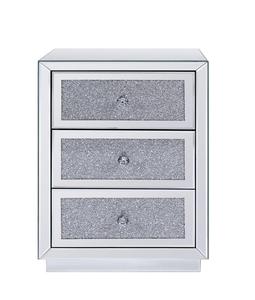 نوم الساخن بيع سحق الماس الفاخرة الذكية الحديثة مرآة فضية منضدة السرير الجدول - Product Image 2