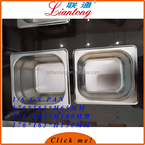 1/6 10 cm de acero inoxidable LFGB certificación Anti Jam Gn Pan helado de alimentos contenedor - Product Image 2