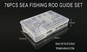 Yinyoyo — <span class=keywords><strong>canne</strong></span> à pêche en mer, <span class=keywords><strong>anneaux</strong></span>, Guides, taille mixte, 75, pièces/boîte - Product Image 6